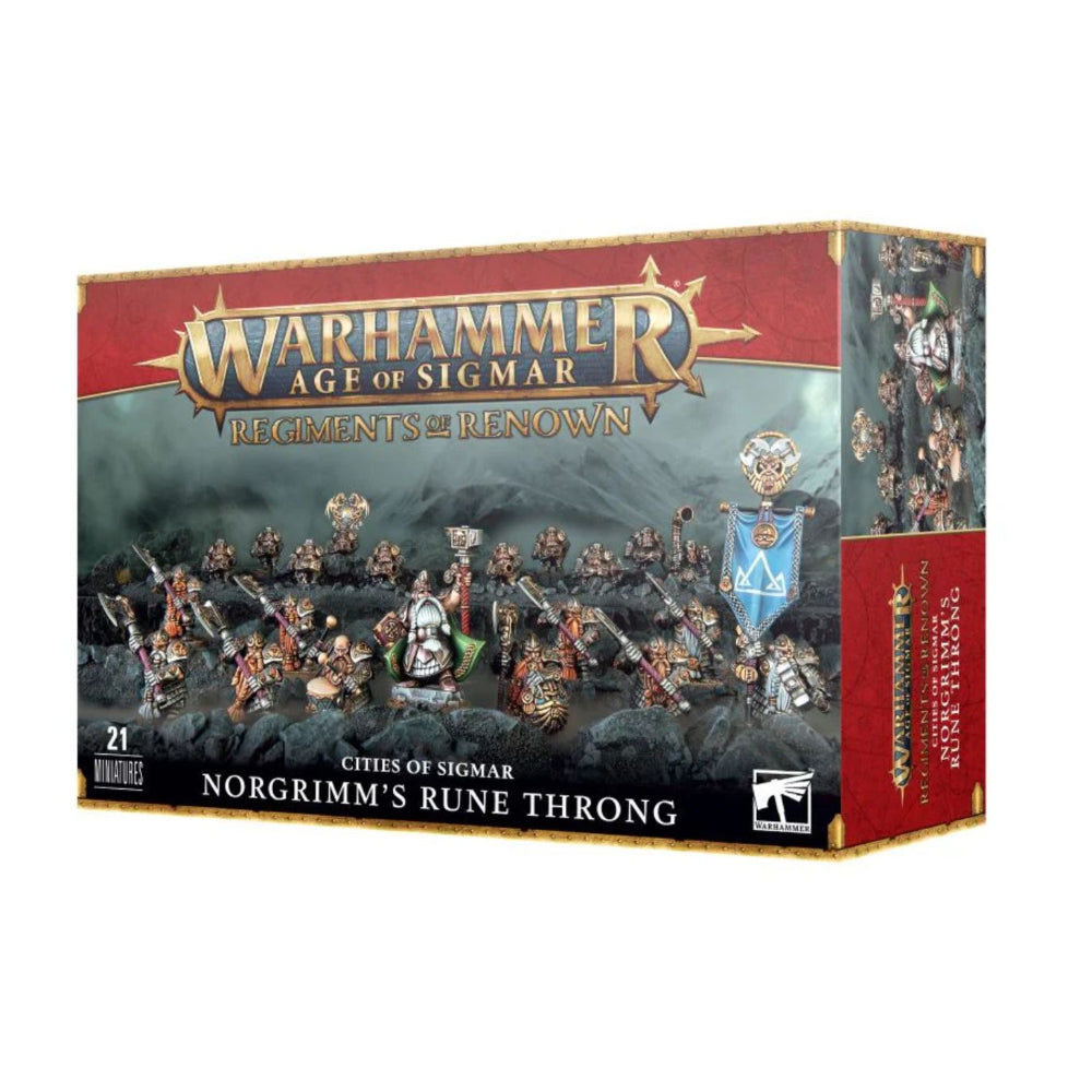 warhammer sigmar regiments renown sities norgrimm rune throng