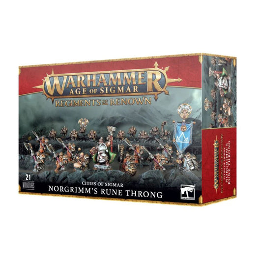 warhammer sigmar regiments renown sities norgrimm rune throng