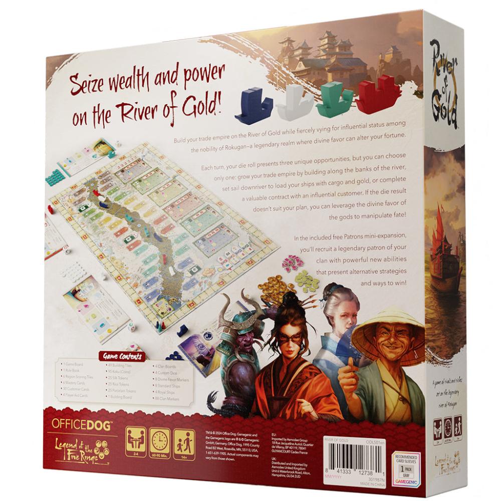RIVER OF GOLD LEGEND OF THE FIRE RINGS OFFICEDOG BOX BACK