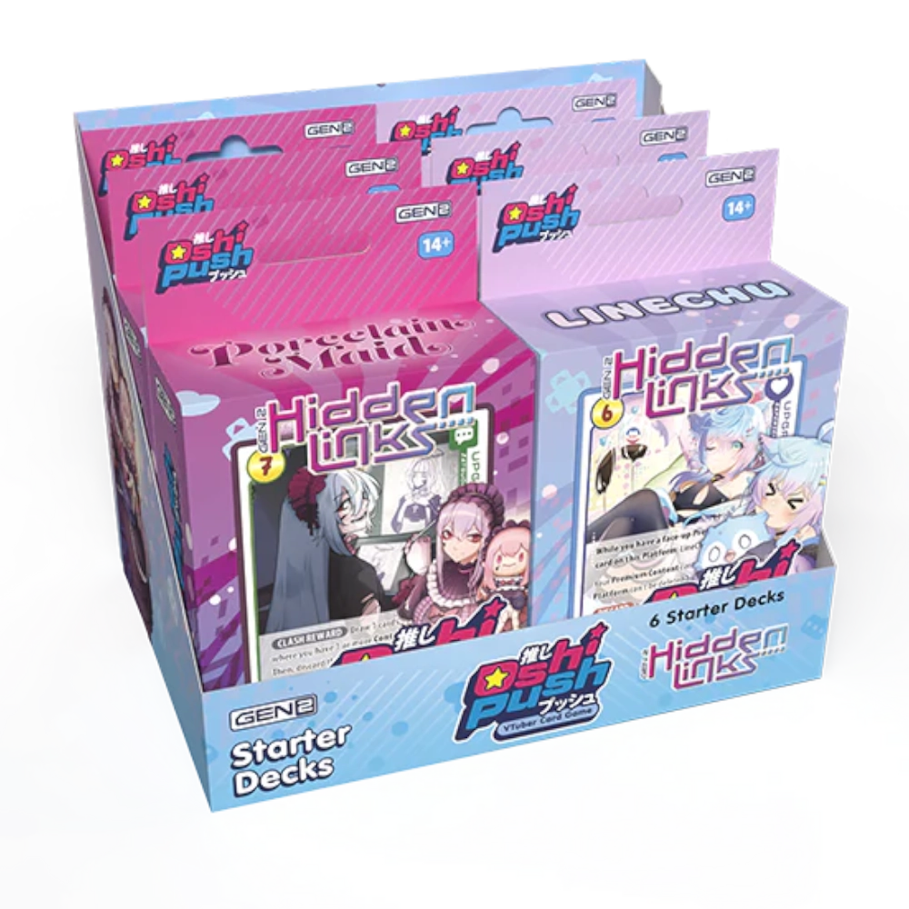 oshi push starter decks hidden links vtuber card game