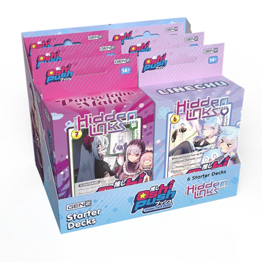 oshi push starter decks hidden links vtuber card game