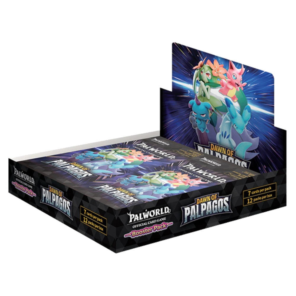 palworld dawn of palpagost official card game booster box
