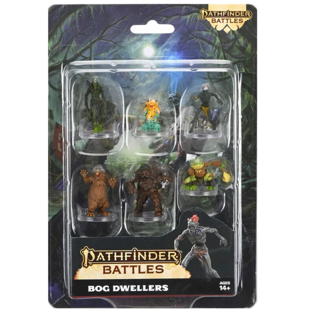pathfinder battles bog dwellers miniatures prepainted shimmernewt mudwretch