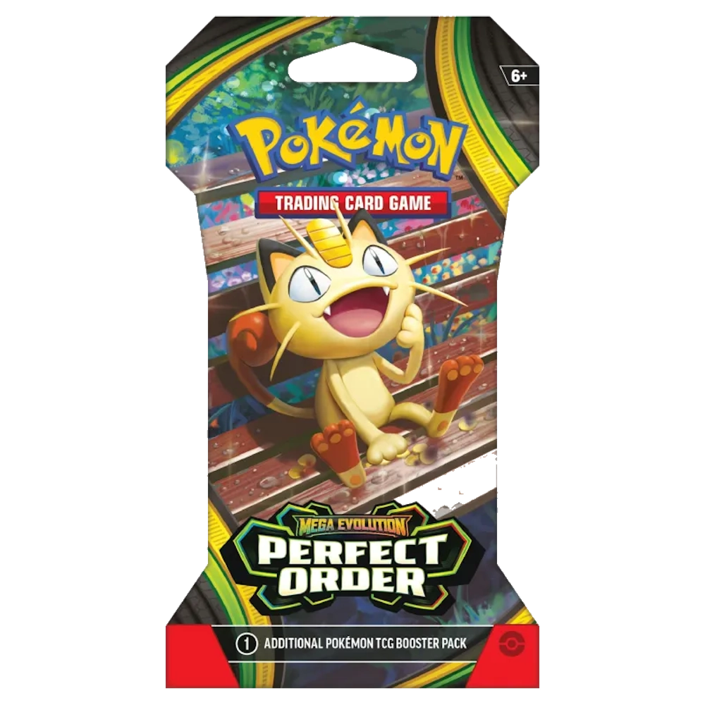 booster pokemon trading card game perfect order meowth