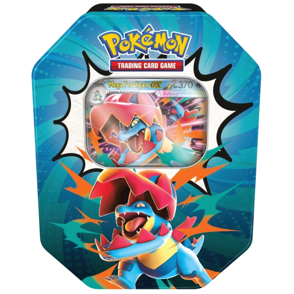 water dragon feraligatr tcg collectible tin