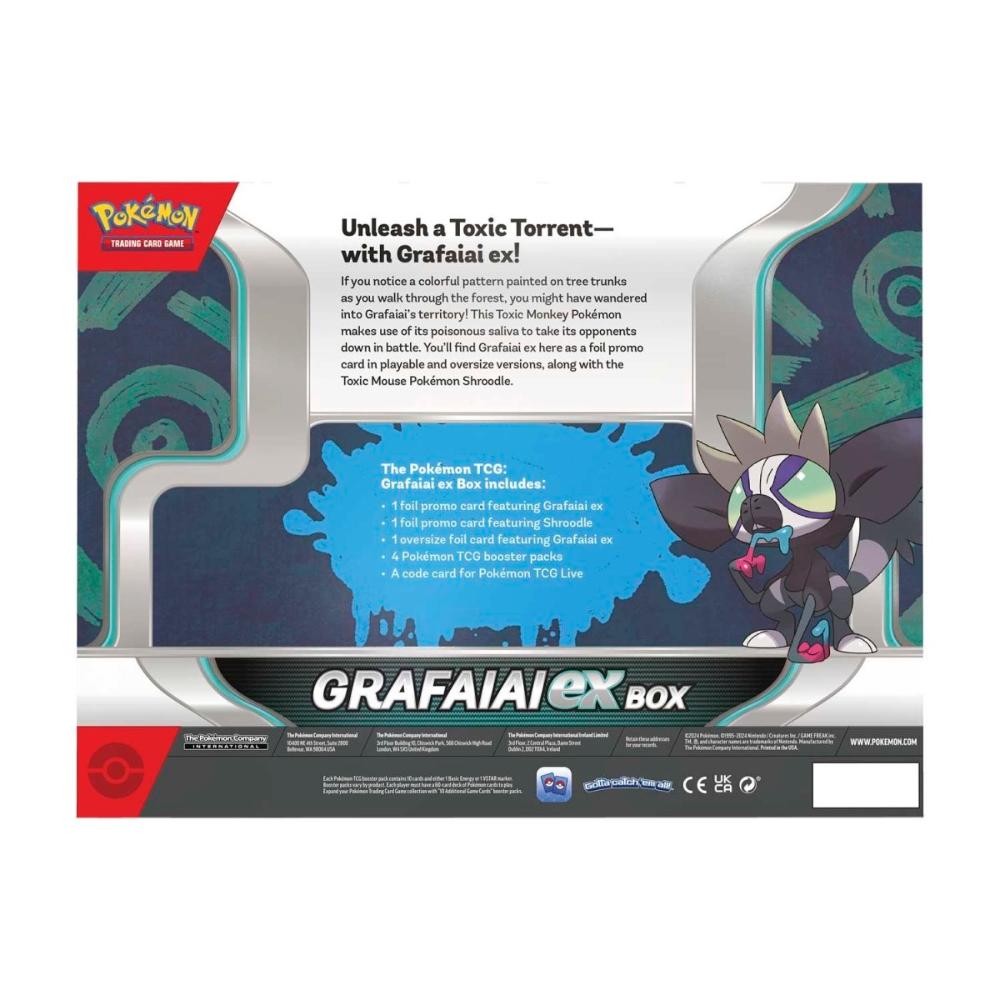 Pokemon grafaiai ex foil collectible box back