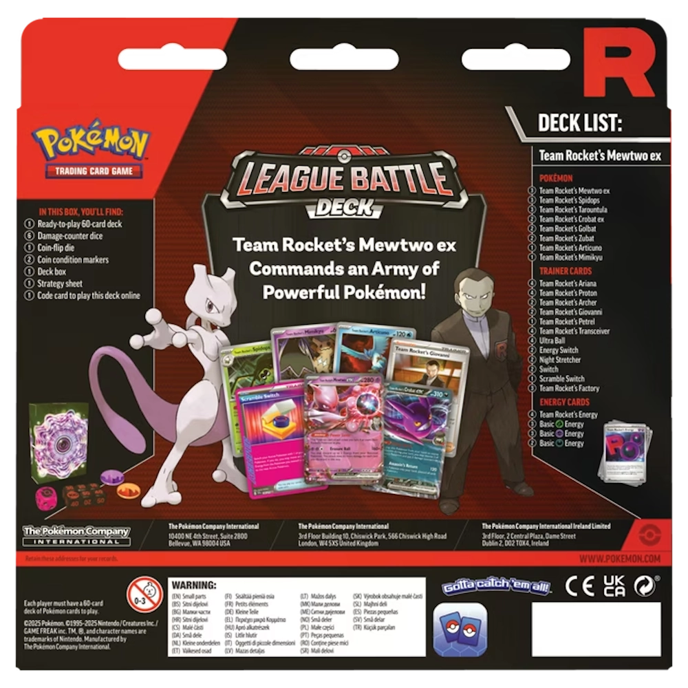 Pokémon: League Battle Deck - Team Rocket's Mewtwo ex