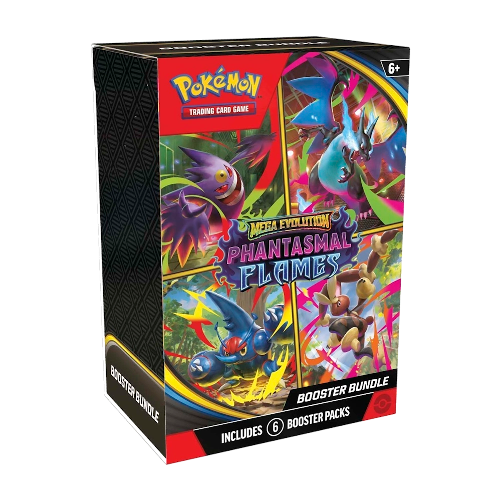 pokemon mega evolution phantasmal flames booster bundle cards