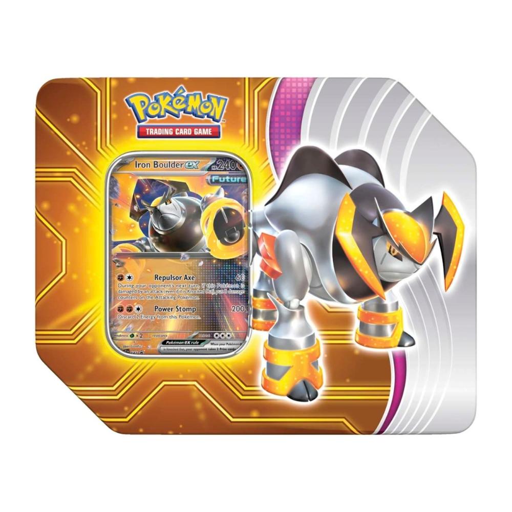 Pokemon Pikachu paradox destinies iron boulder ex tin