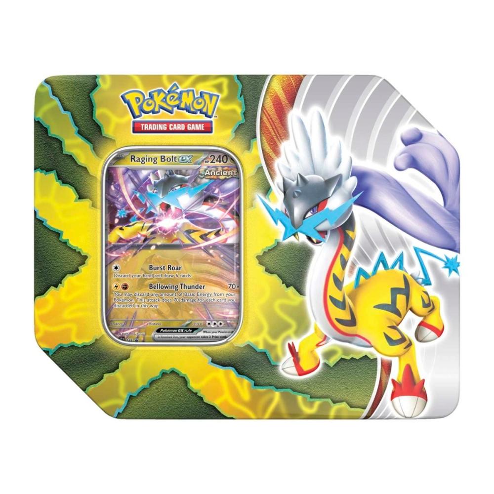 Pokemon Pikachu paradox destinies raging bolt ex tin