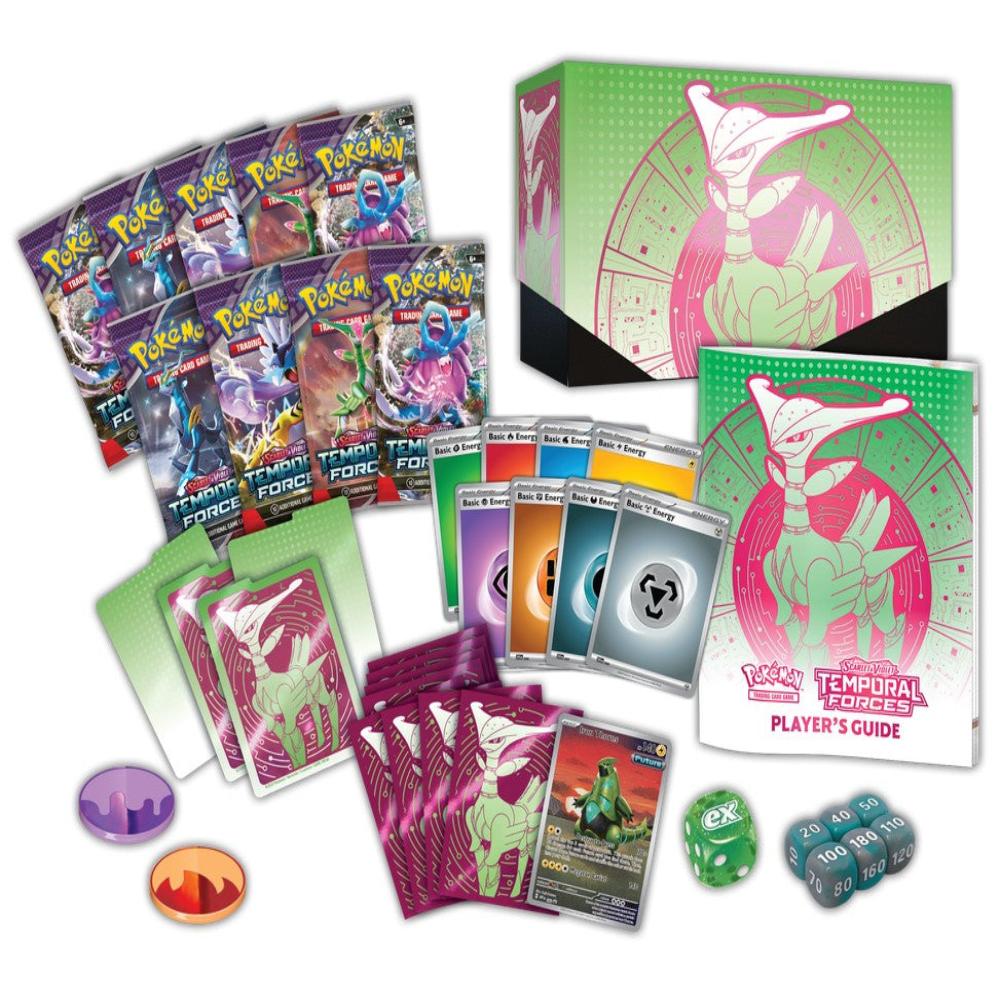 Pokemon Pikachu scarlet violet temporal forces elite trainer box contents