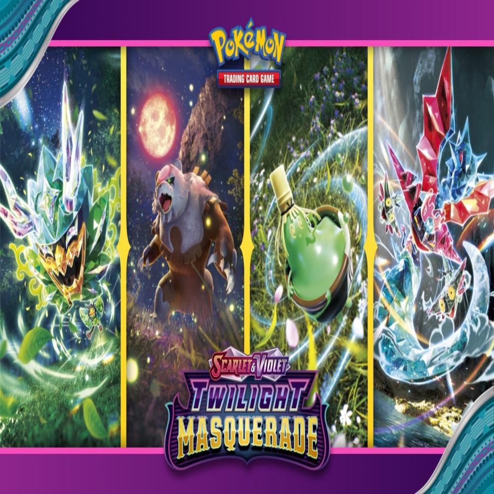 Pokemon Pikachu scarlet violet twilight masquerade tcg build battle logo
