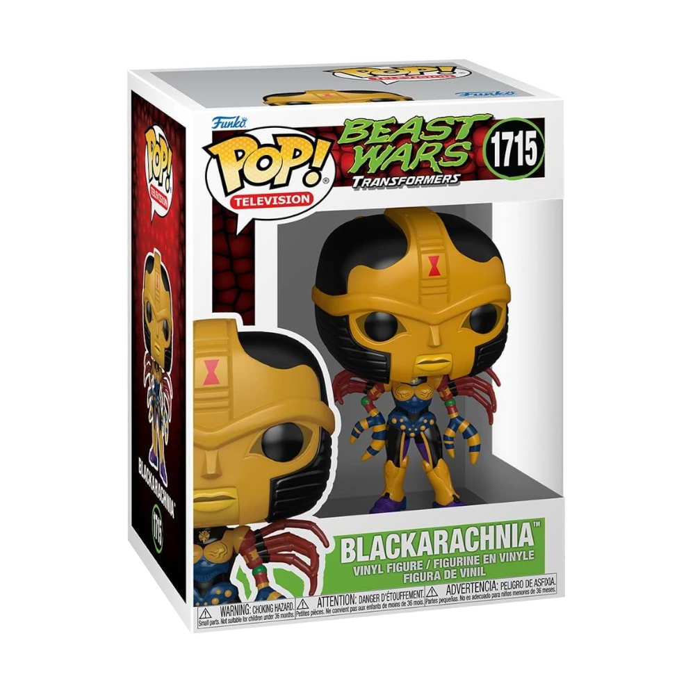 pop beast wars transformers black arachnia vinyl figure