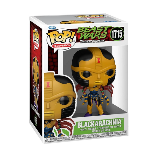 pop beast wars transformers black arachnia vinyl figure