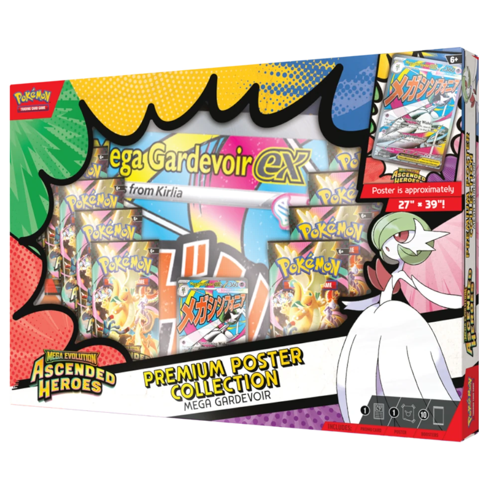 premium poster collection mega gardevoir pokemon trading card