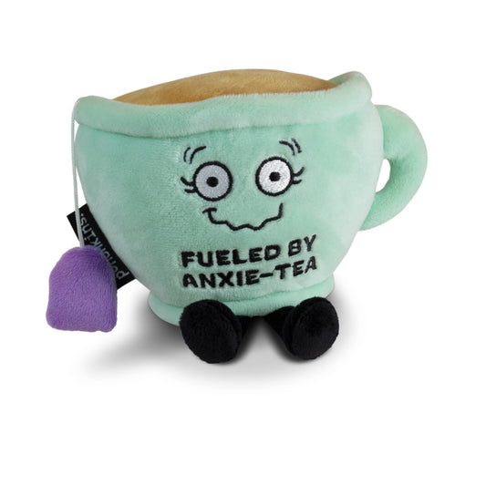 punchkins anxie tea plush anxiety pun teal