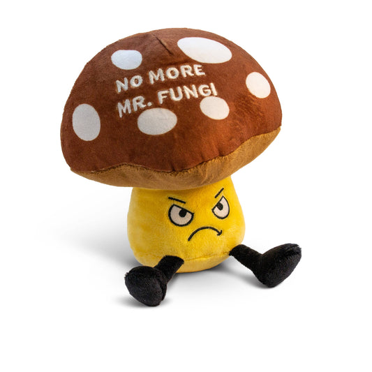 punchkins no more mr fungi plush mushroom angry