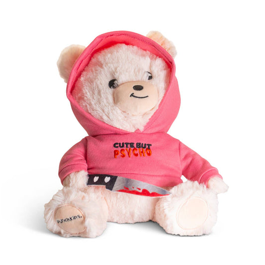 punchkins psycho bear cute plush pink teddy knife