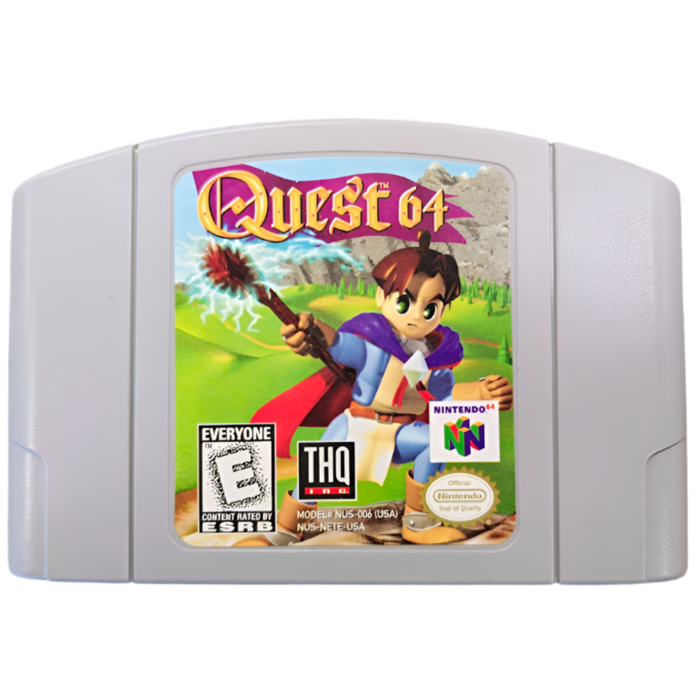 nintendo quest 64 THQ official seal of quality