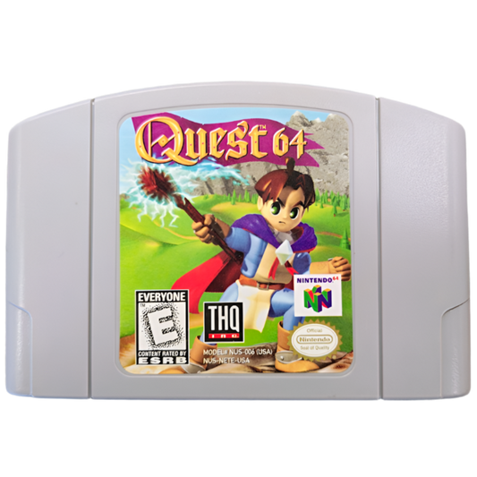nintendo quest 64 THQ official seal of quality