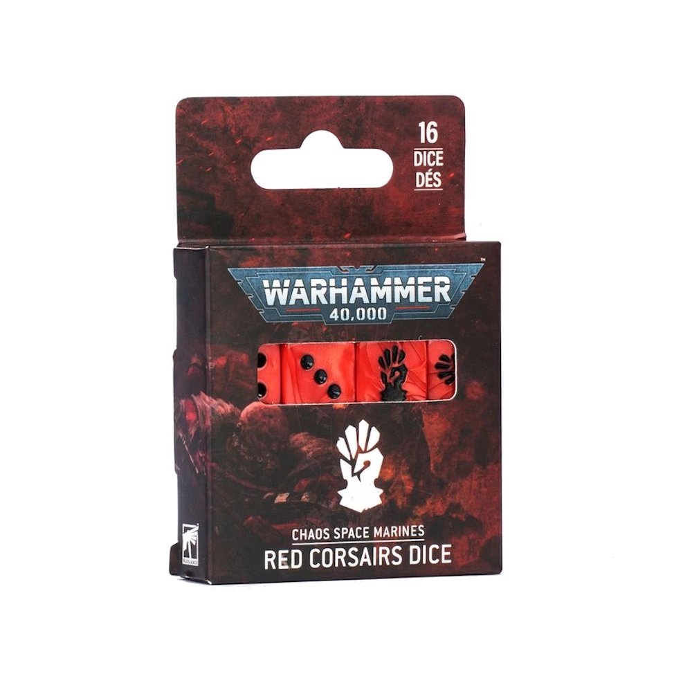 chaos space marine red corsairs dice