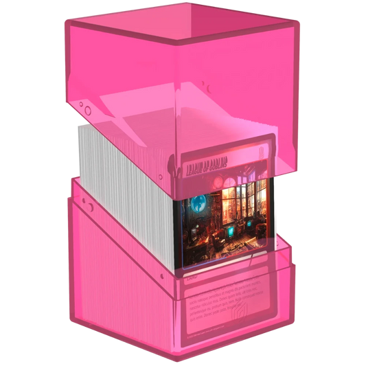 rhodonite deck box pink clear ultimate guard
