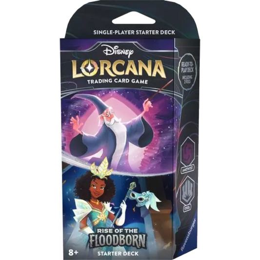 disney lorcana rise floodborn amethyst steel card game