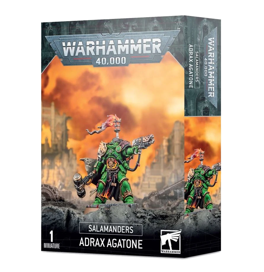 warhammer 40k salamanders adrax agatone miniature