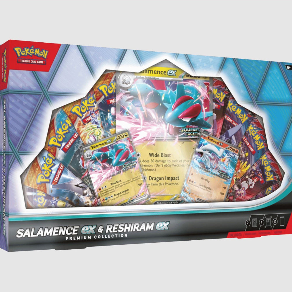 pokemon trading cards salamence reshiram premium collection game