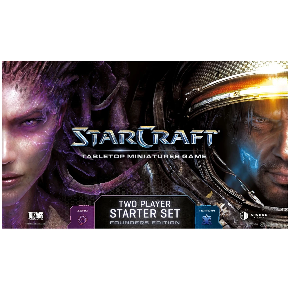 starcraft tabletop miniatures game two player starter set founders edition