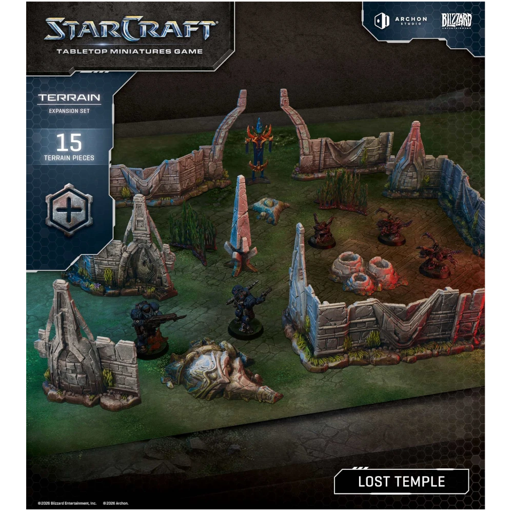 starcraft tabletop miniatures game terrain expansion lost temple