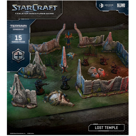starcraft tabletop miniatures game terrain expansion lost temple
