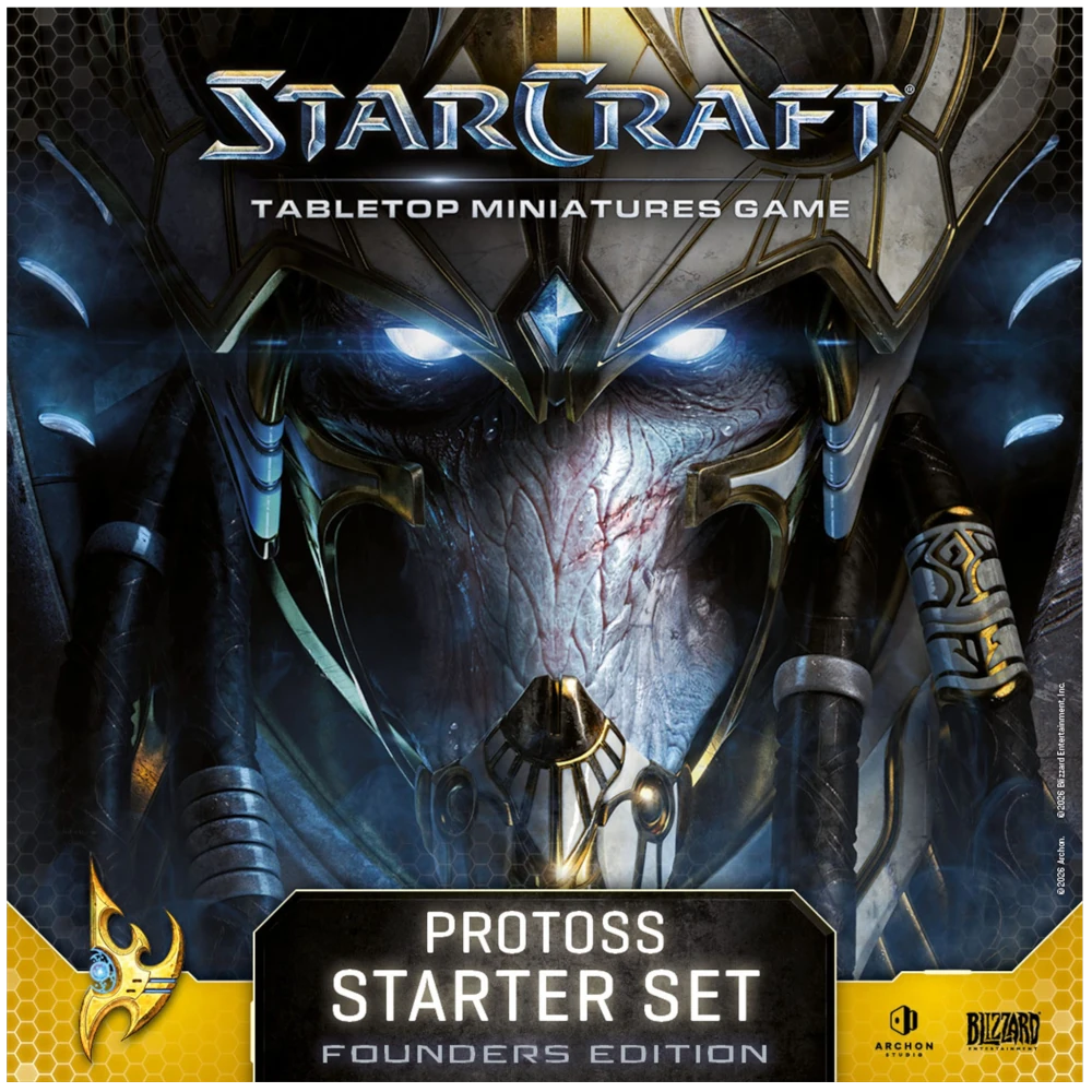starcraft tabletop miniatures game protoss starter set founders edition