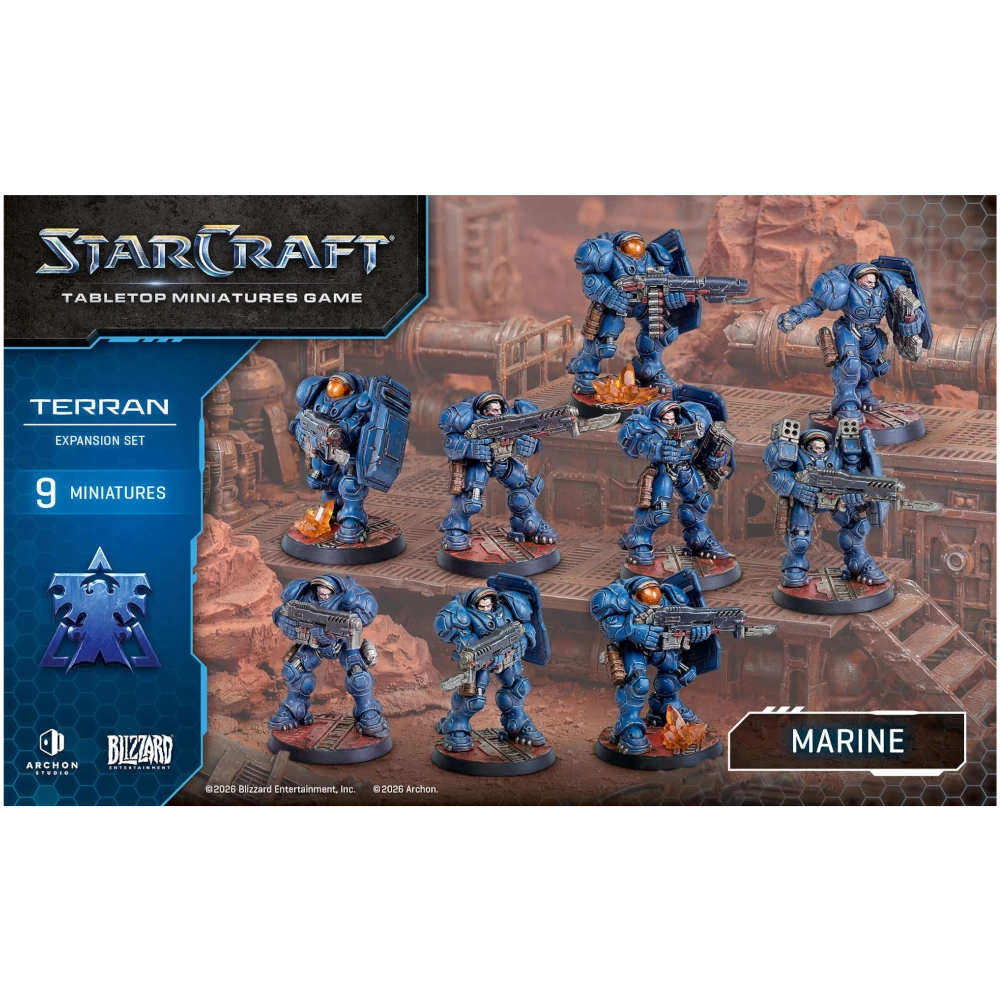starcraft tabletop miniatures game terran marine