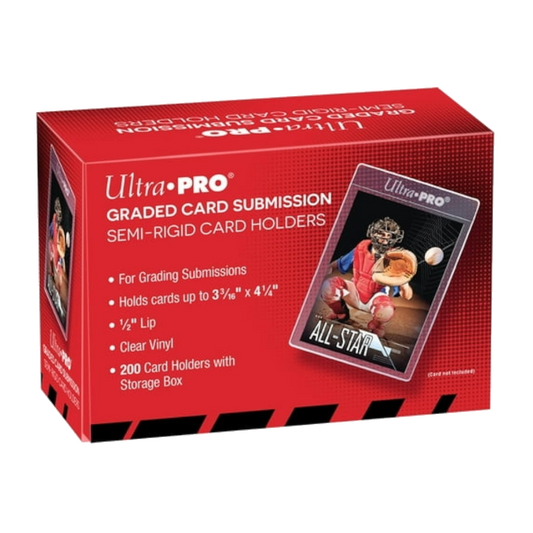 ultra pro semi rigid card holders storage box