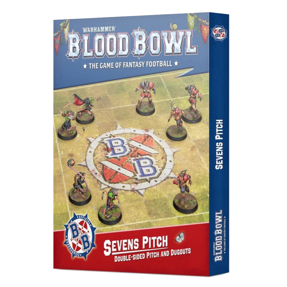 blood bowl sevens pitch miniature game fantasy football