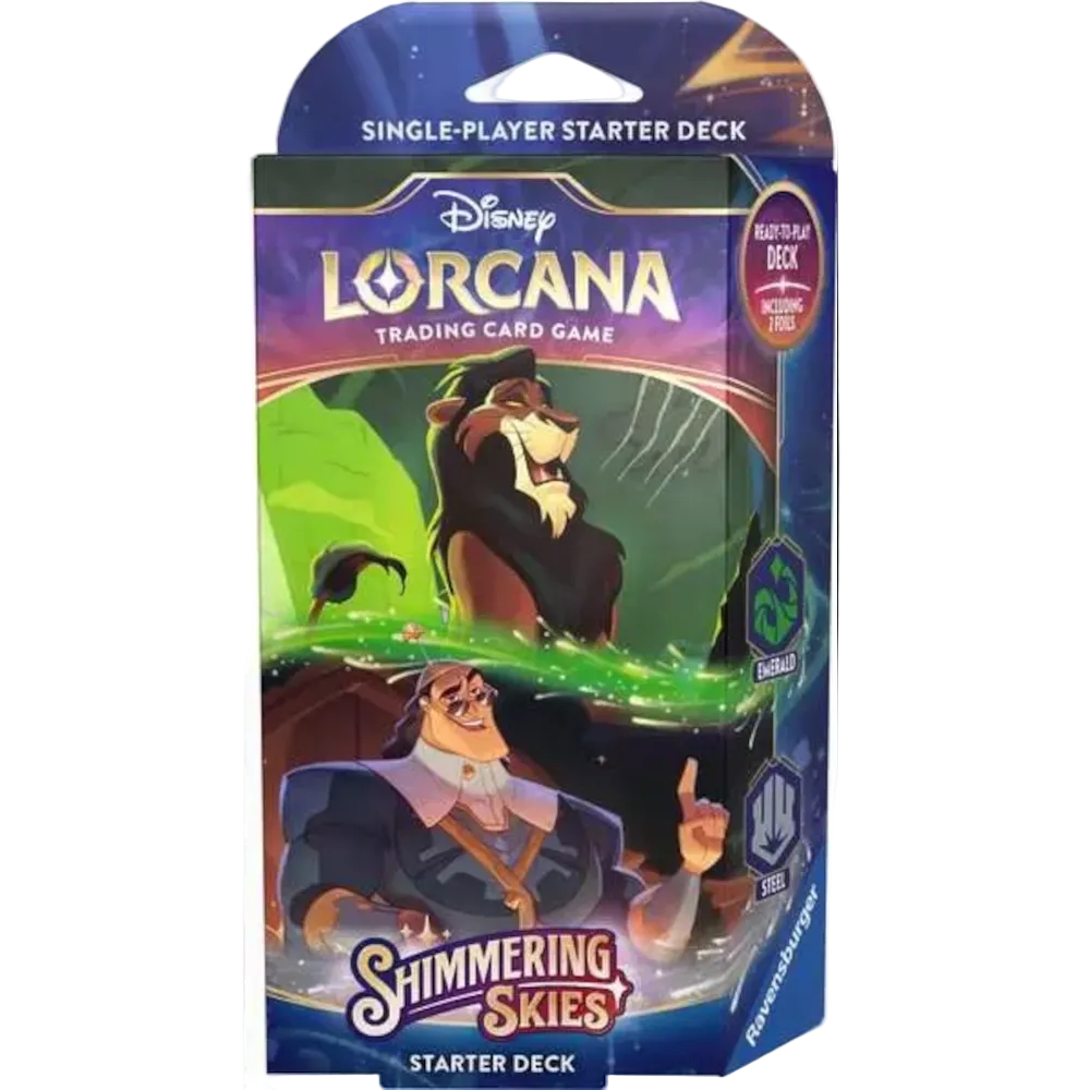 disney lorcana shimmering skies emerald steel