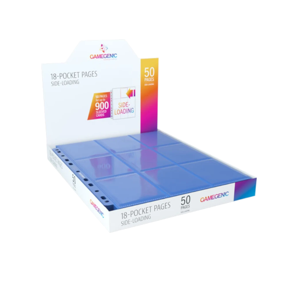 gamegenic pocket pages side loading card binder supplies