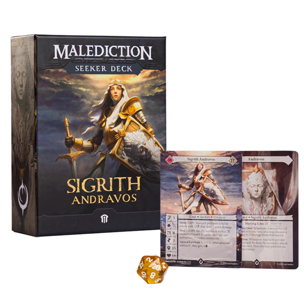 malediction seeker deck sigrith andravos skirmish game