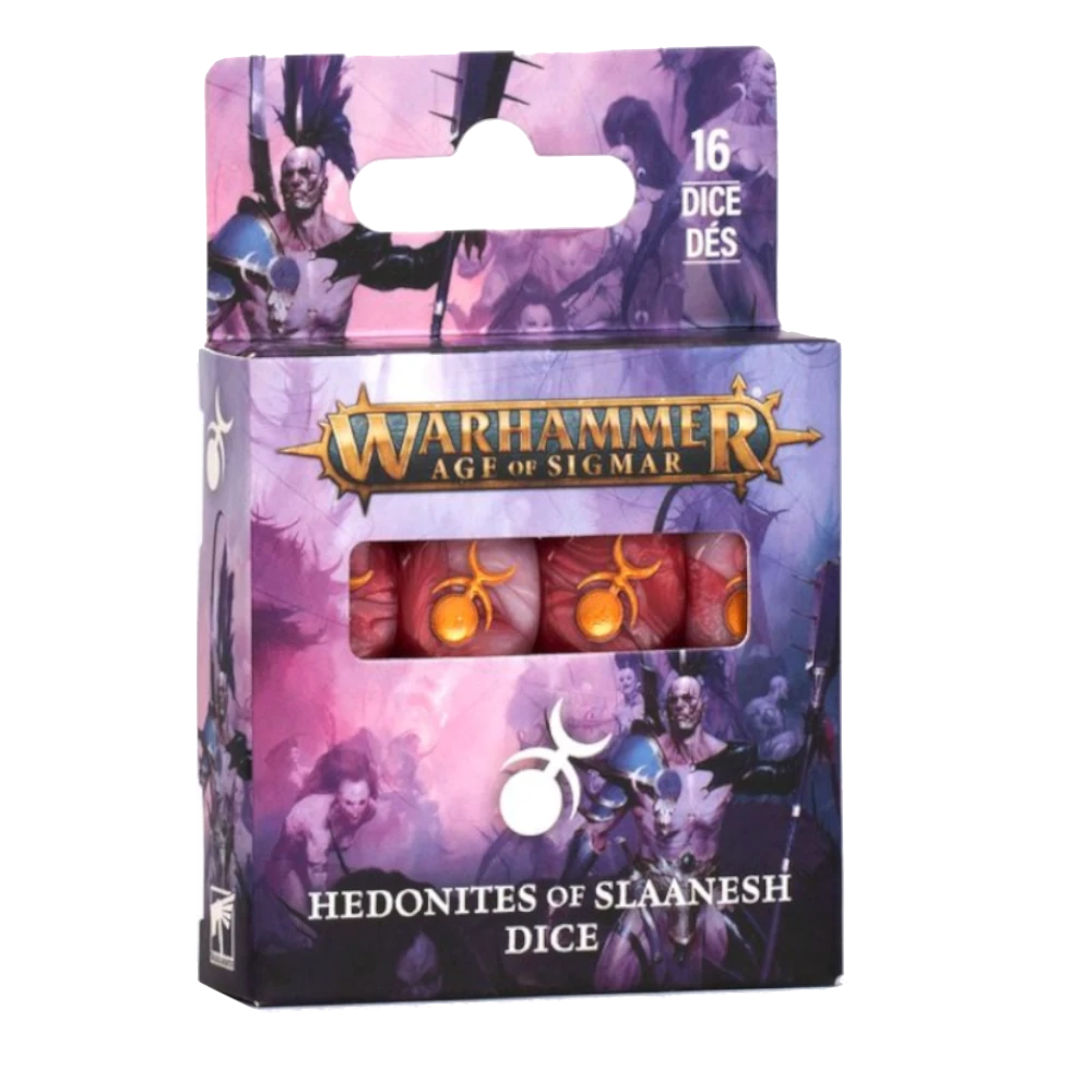 hedonites slaanesh dice set warhammer age sigmar