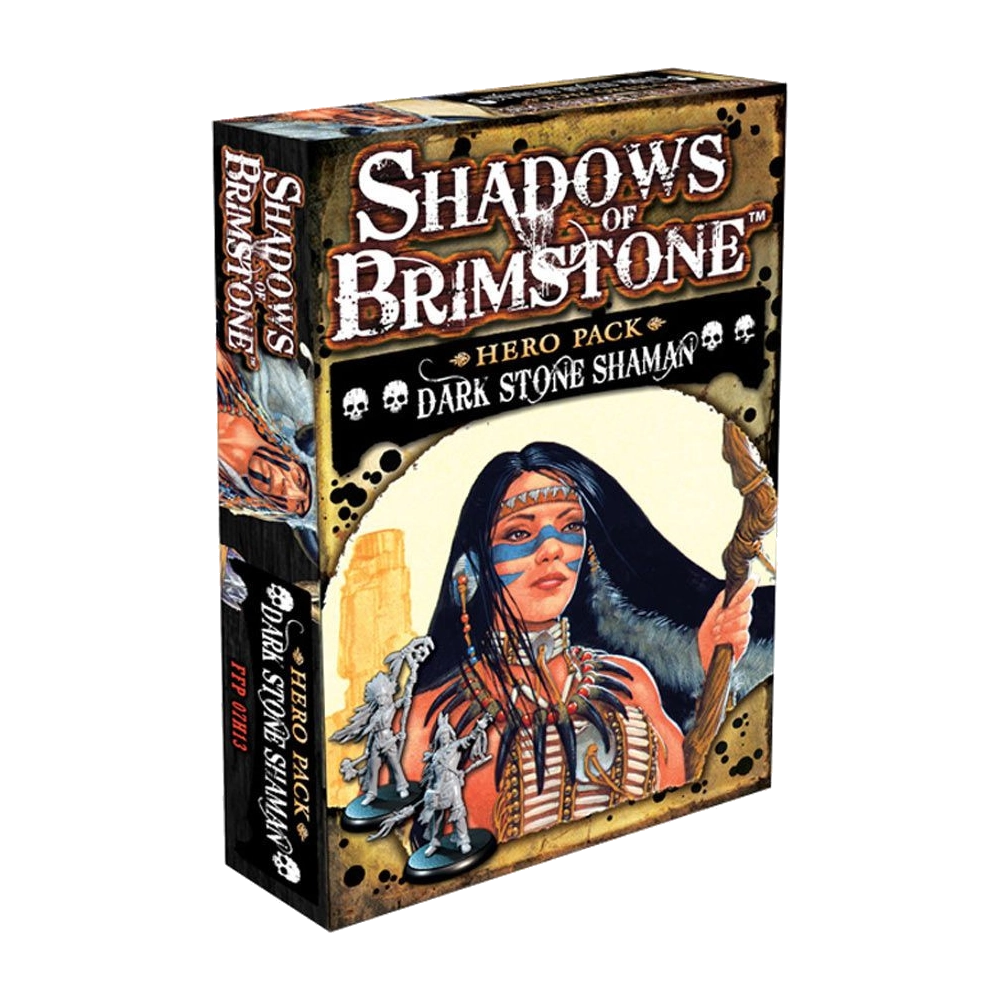 shadows brimstone hero pack dark stone shaman miniature