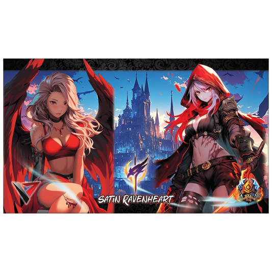 soul masters tcg trading cards satin ravenheart playmat
