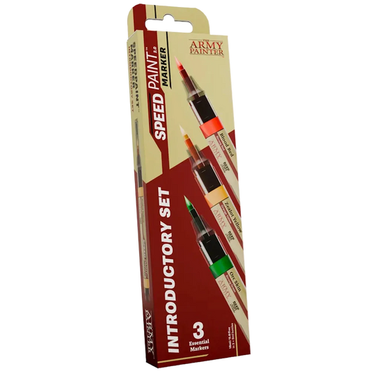 army painter speed paint marker introductory set three color red green yellow
