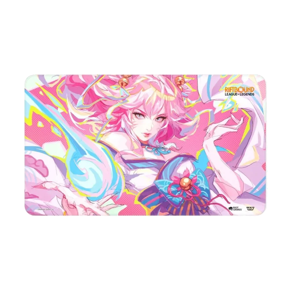 riftbound league legends ahri spirit blossom play mat