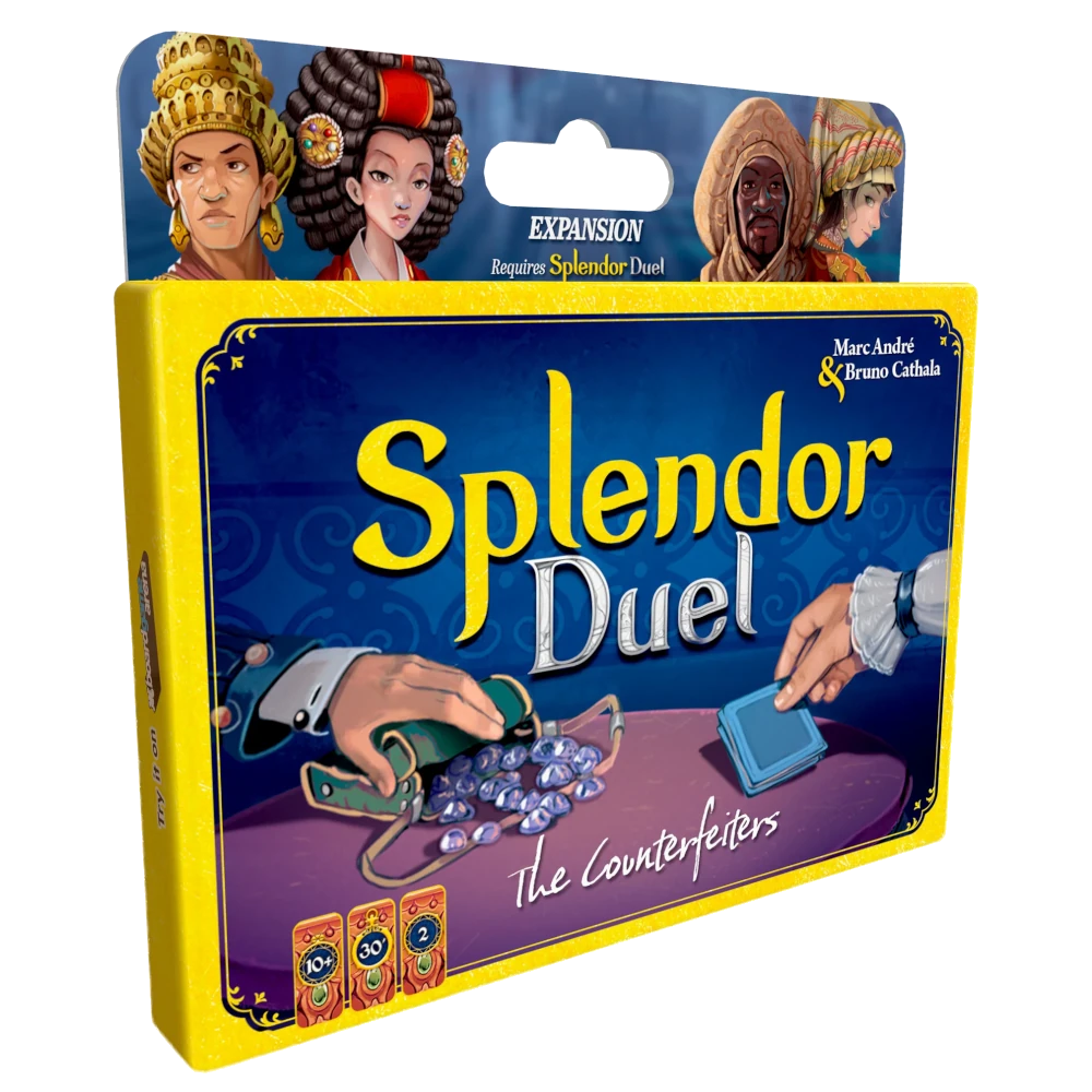 splendor duel the counterfeiters expansion board game