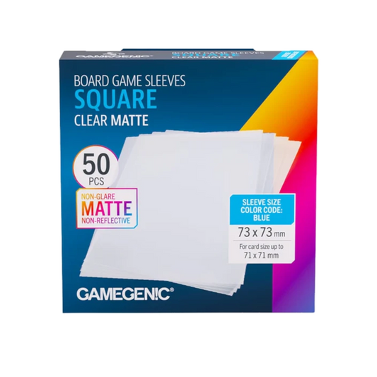 square card sleeves gamegenic matte clear