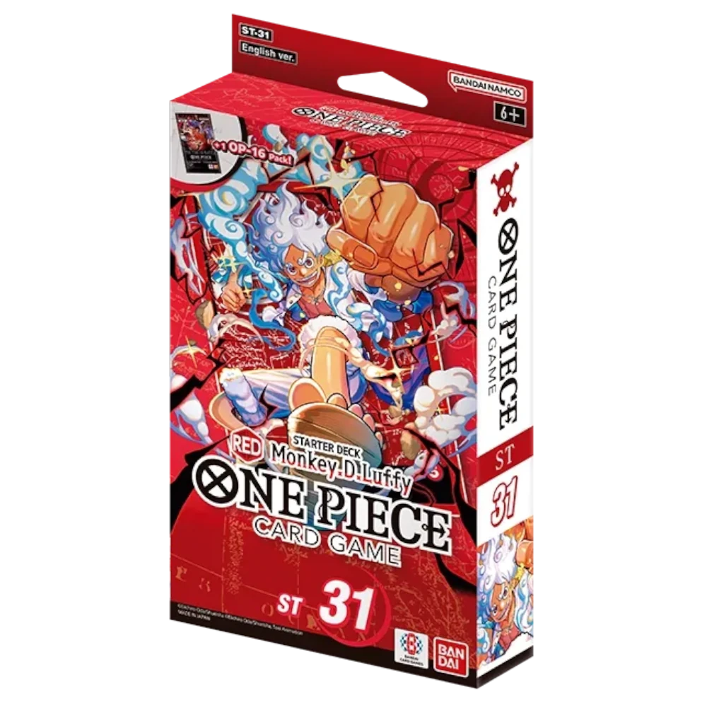 one piece monkey luffy red starter deck card game