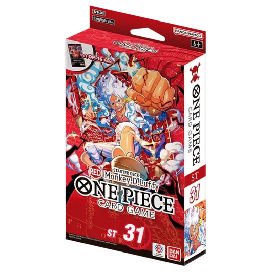 one piece monkey luffy red starter deck card game