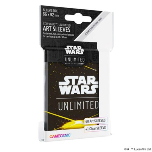 Star Wars Unlimited yellow art sleeves GAMEGEN!C