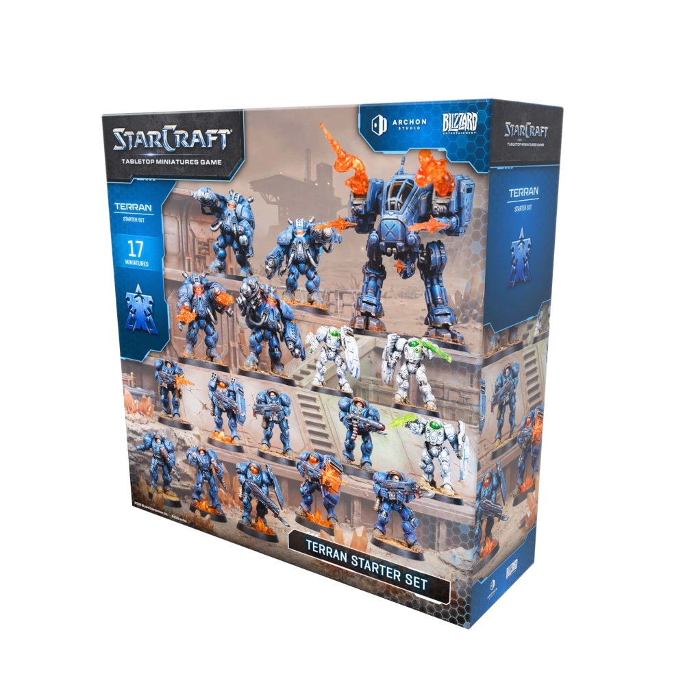 starcraft terran starter set blizzard miniature game